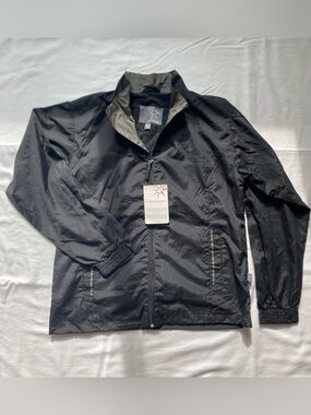 Outer Boundary Black Lightweight Windbreaker Jacket